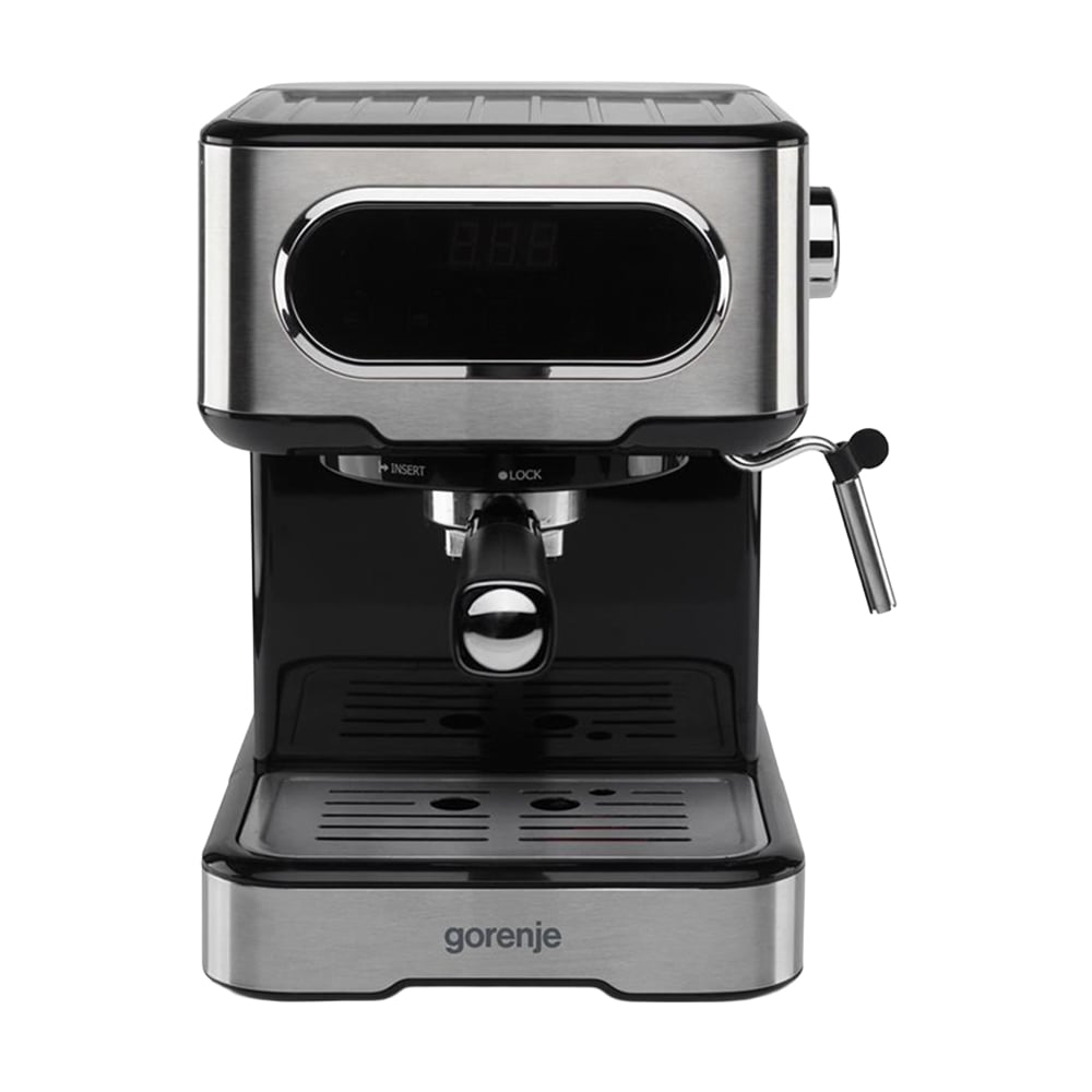 Ріжкова кавоварка Gorenje срібляста, 1.5 л (ESCM15DBK)